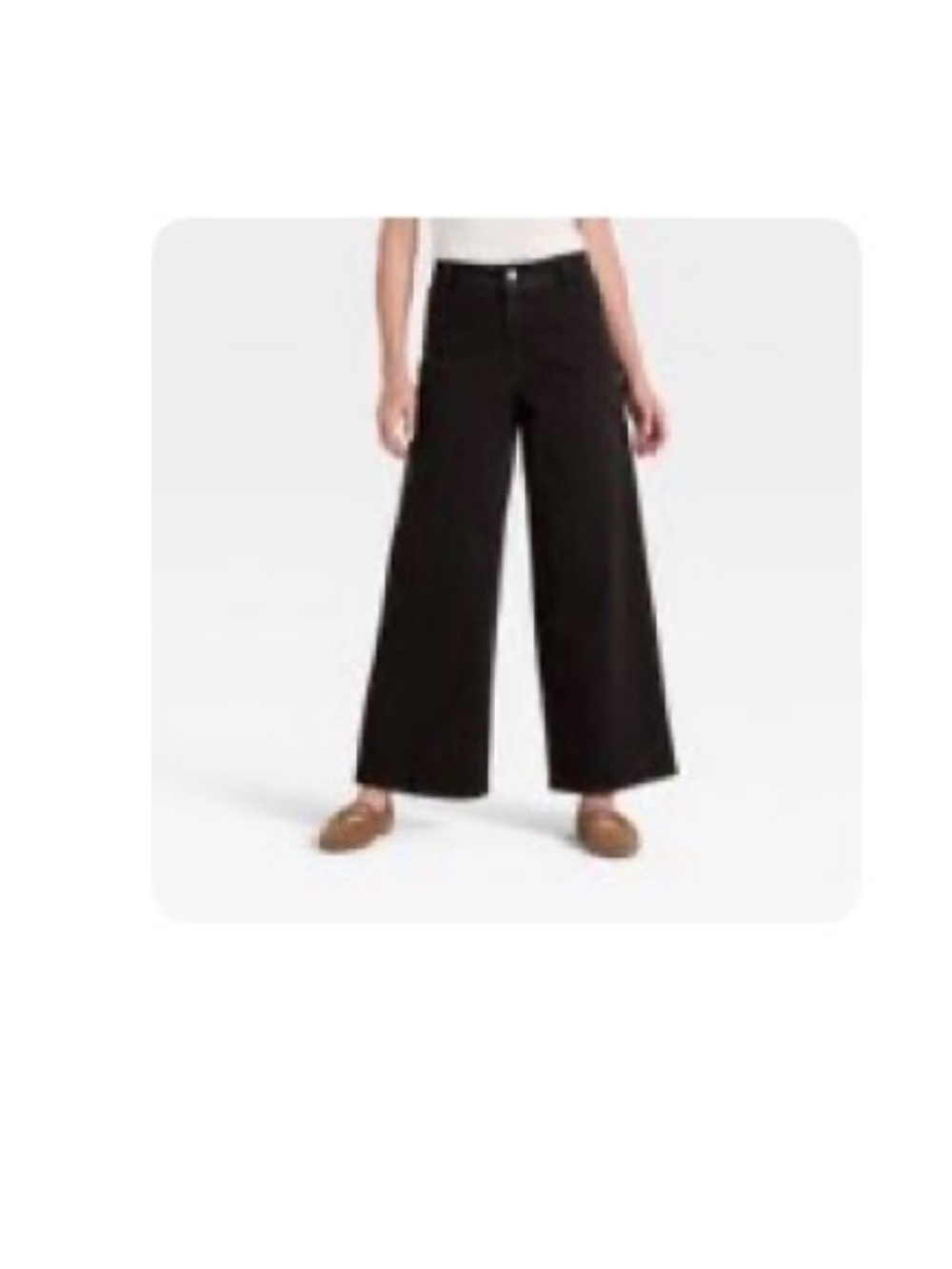 Universal Thread Black Wide Leg Flare Jeans